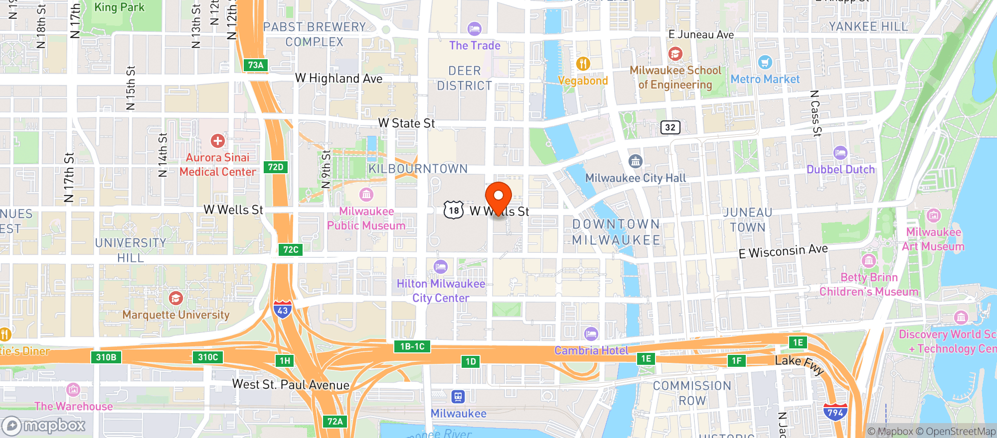 Map showing Doc S Commerce Smokehouse