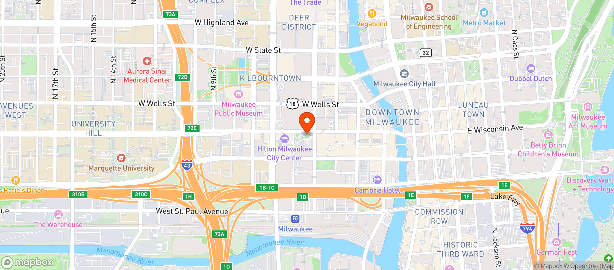 Map showing Draft + Co
