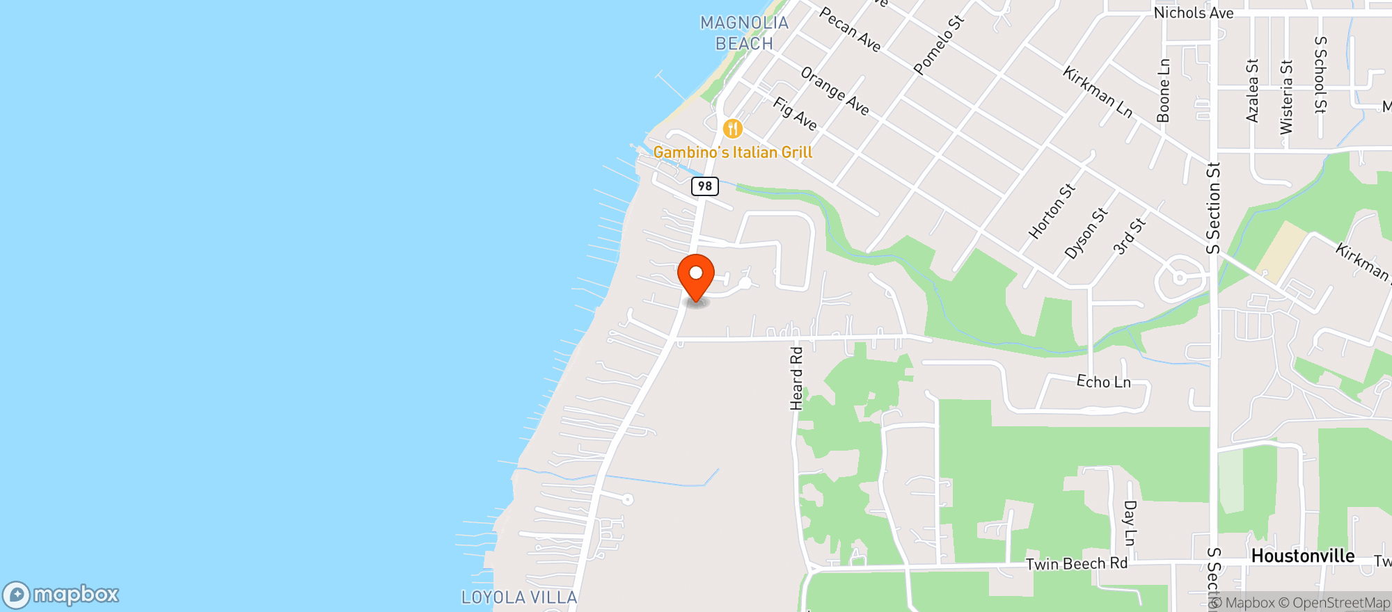 Map showing Kingfisher Seafood