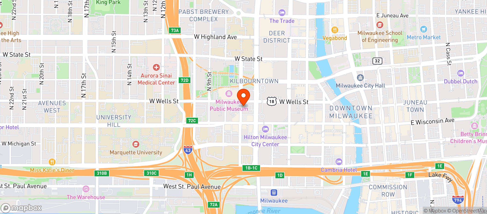 Map showing Jim S Timeout