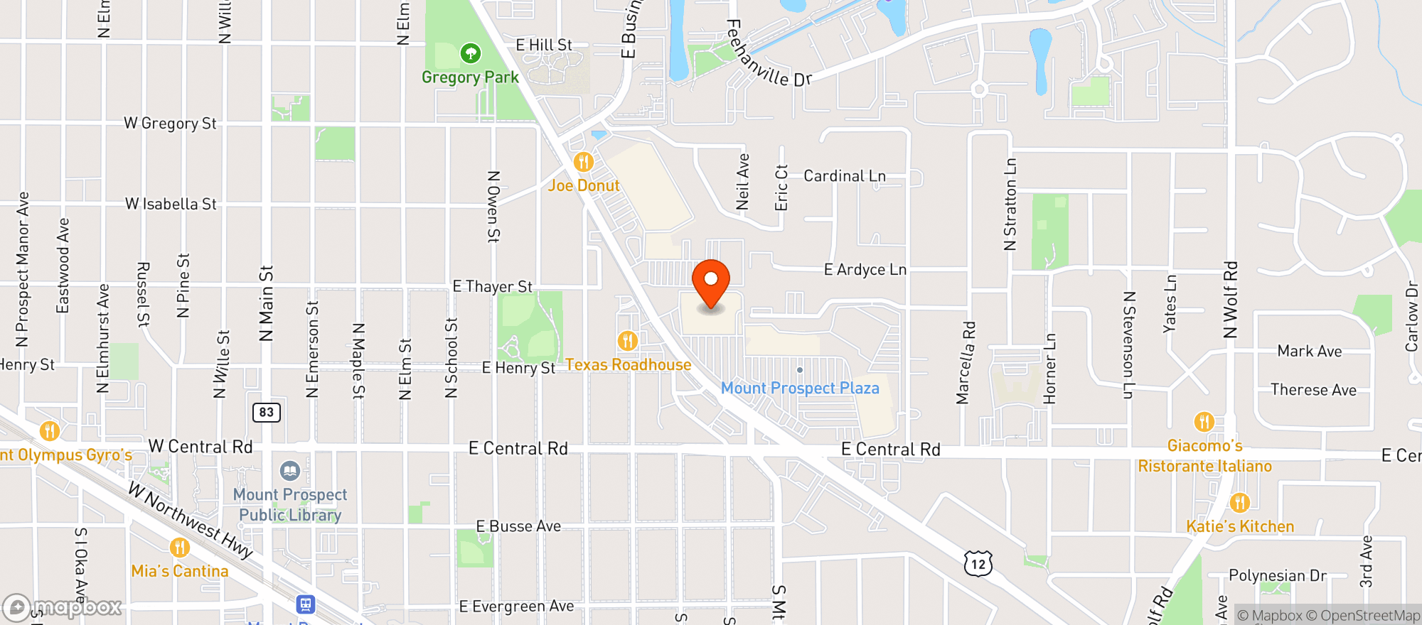 Map showing Walmart Supercenter
