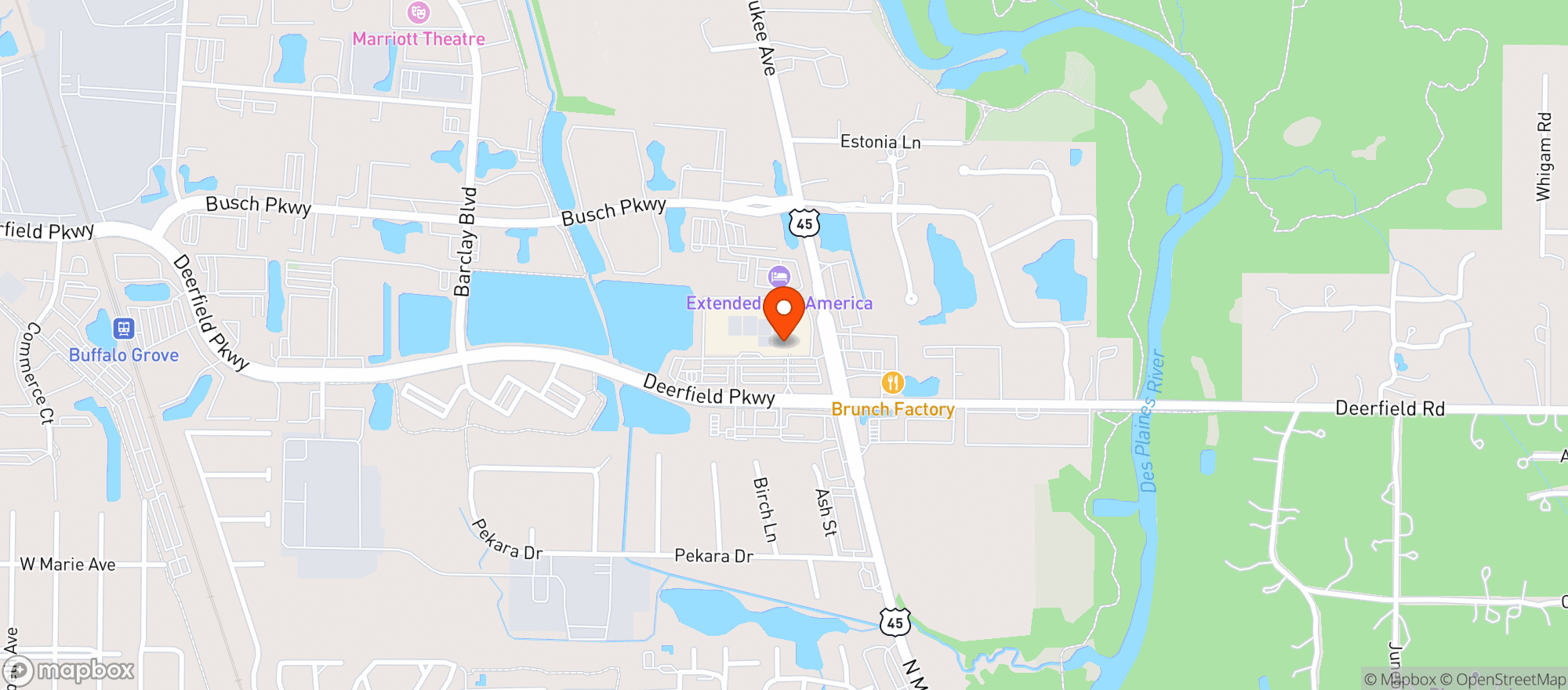 Map showing Woodmans