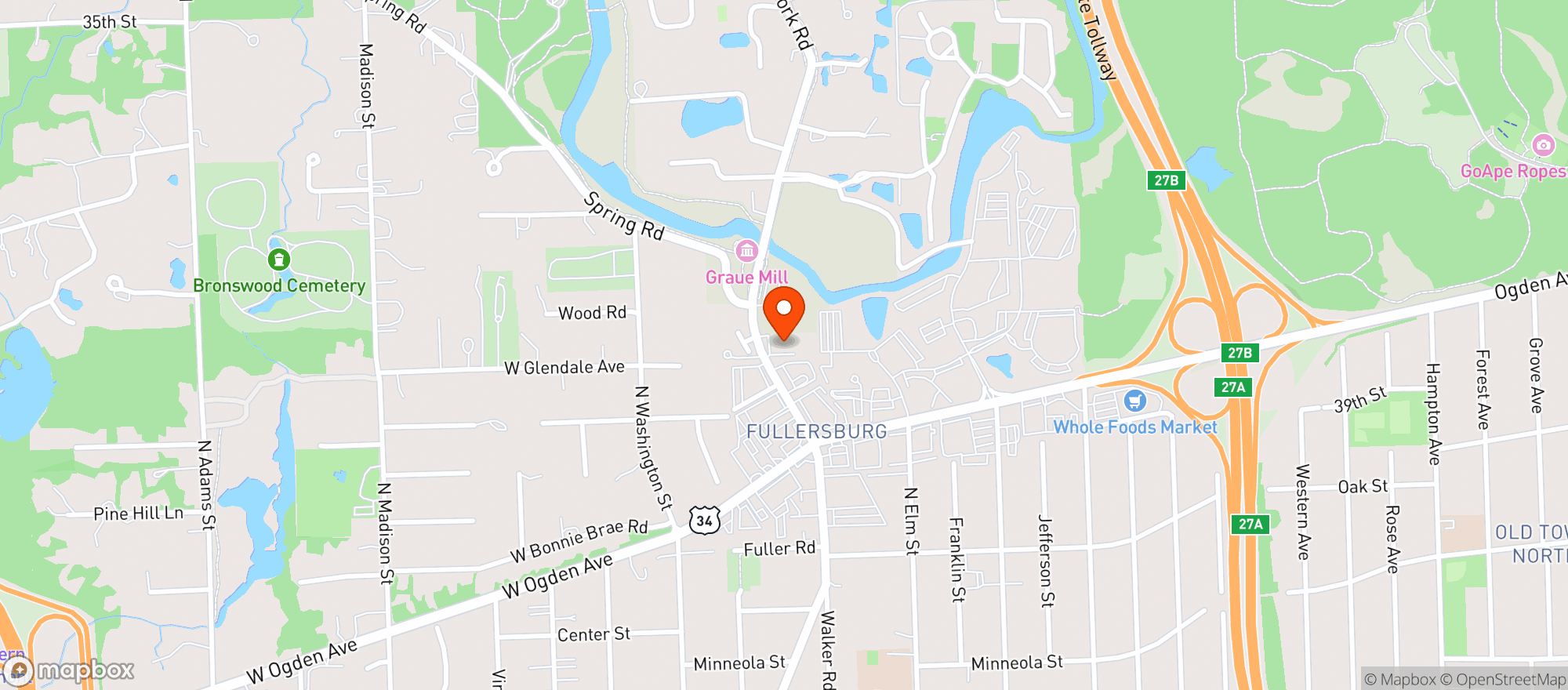 Map showing Sav-Way- Oak Brook