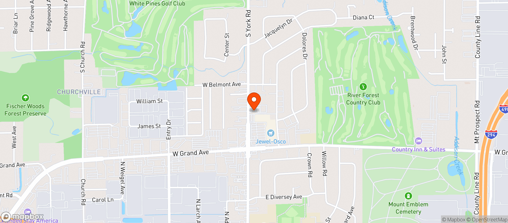Map showing Foremost Liquor & Grocery