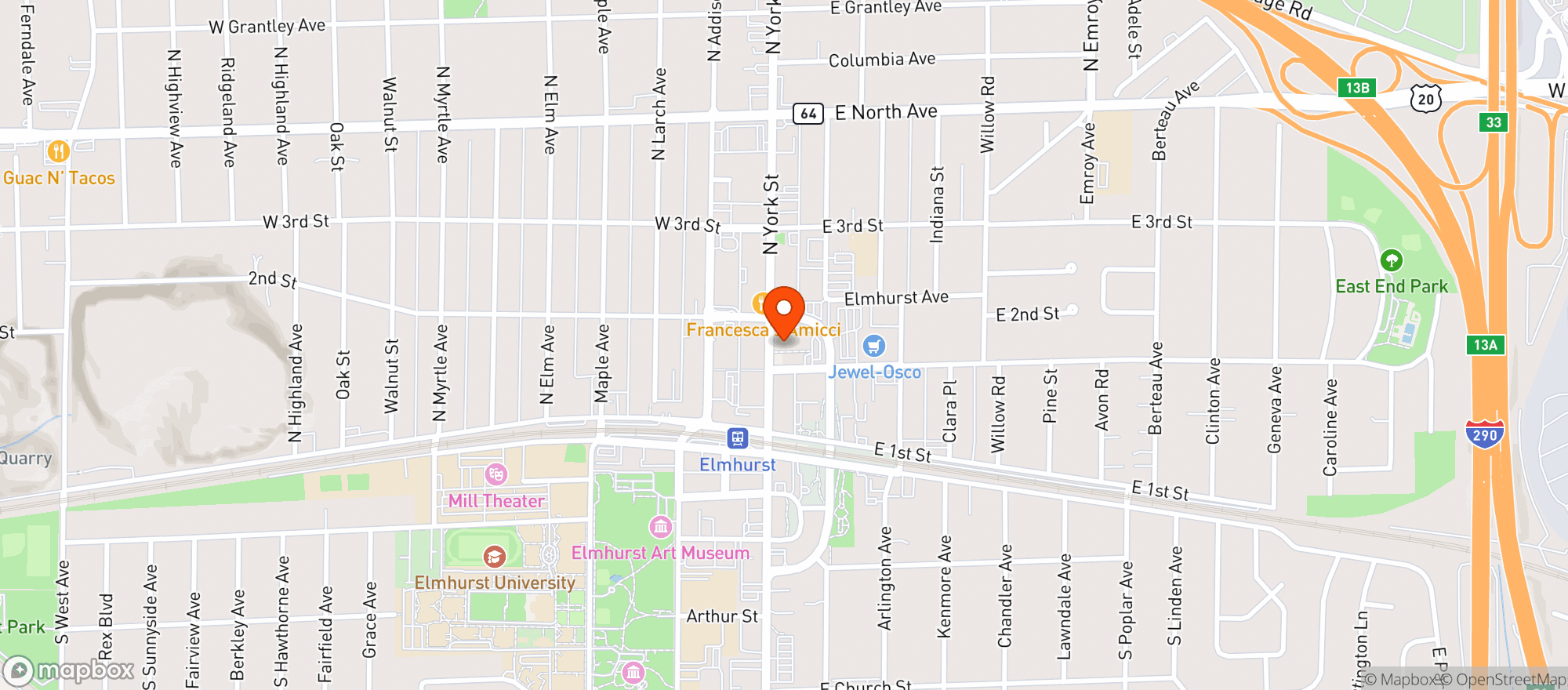 Map showing Buffalo Wild Wings Gril #3123
