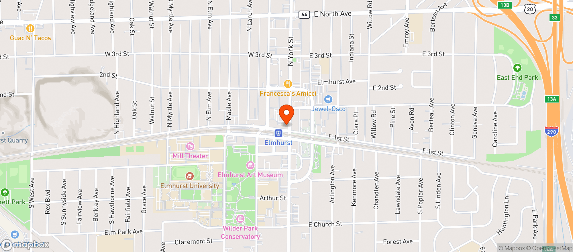 Map showing BEERHEAD BAR & EATERY