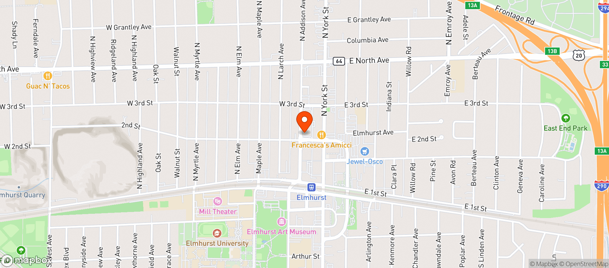 Map showing 93 Octane Brewery