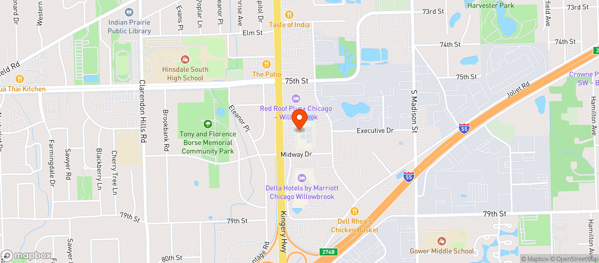 Map showing Target