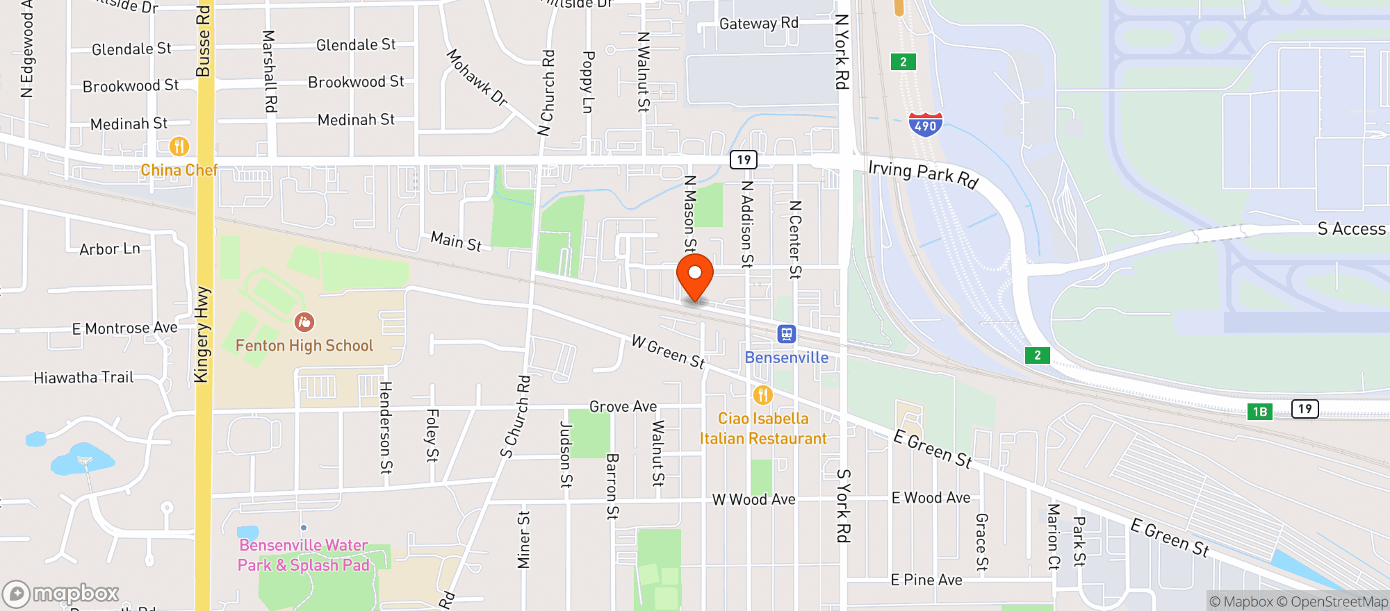 Map showing La Chiquita Food Market