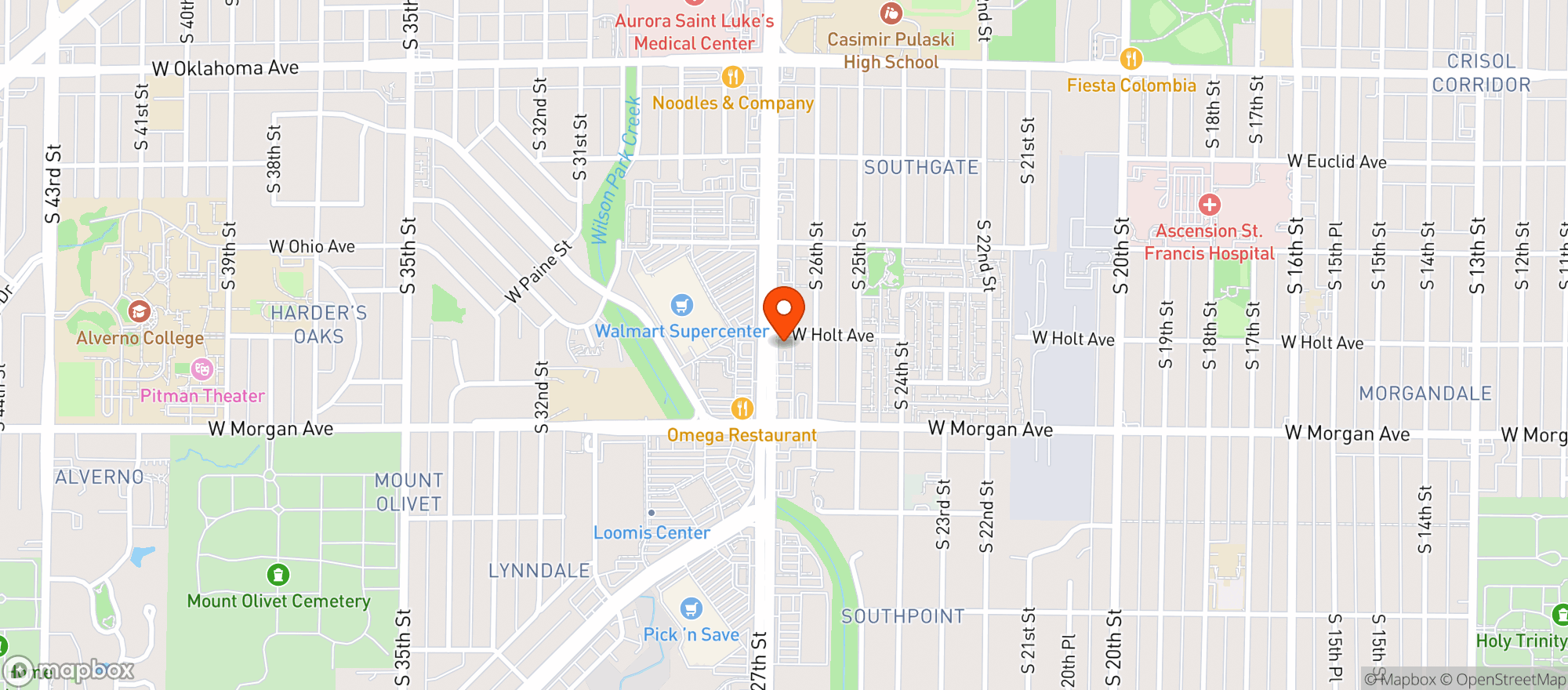 Map showing Guru Beer + Liquor