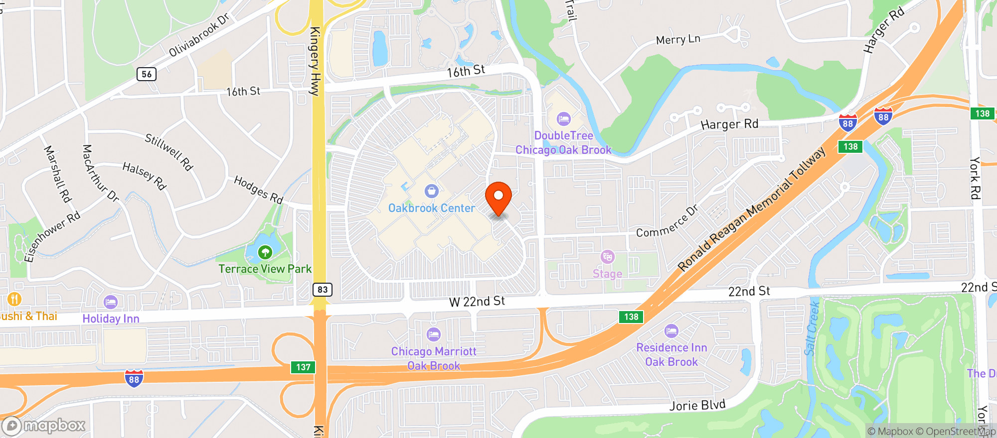 Map showing Maggianos Little Italy