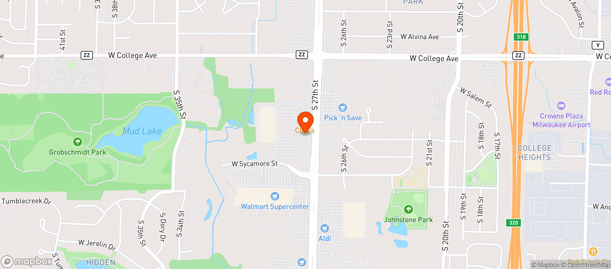 Map showing Gnc