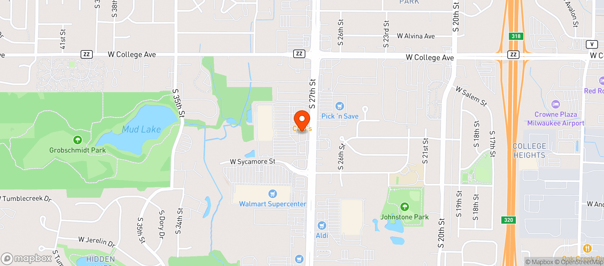 Map showing Discount Cigs & Liquor