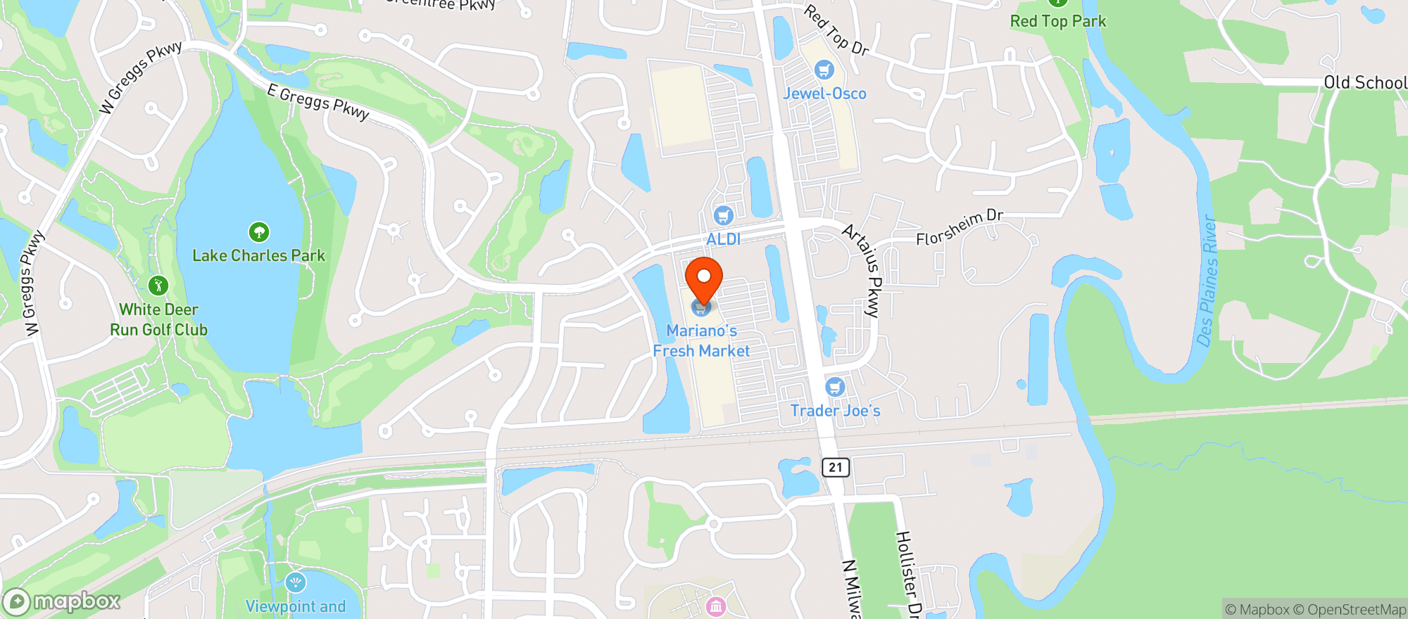 Map showing Mariano's