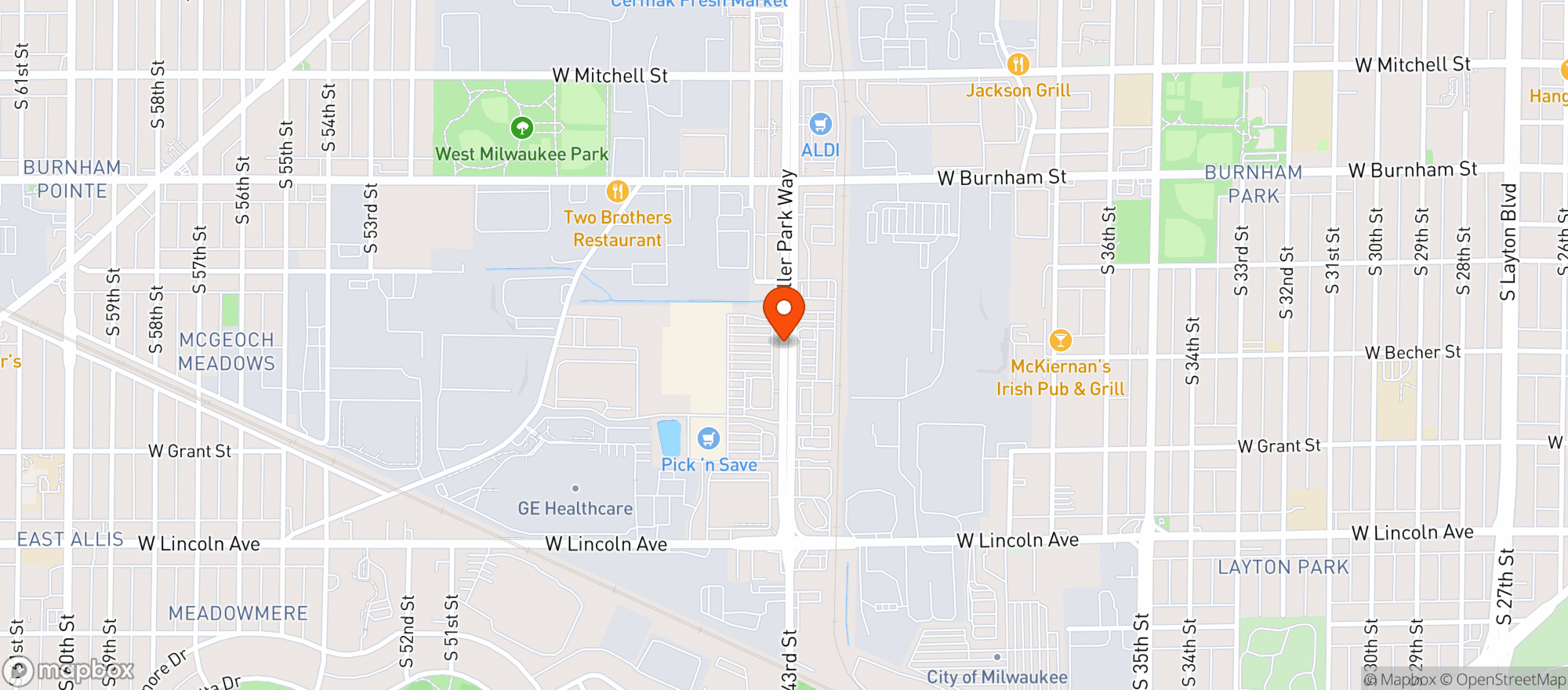 Map showing Gnc