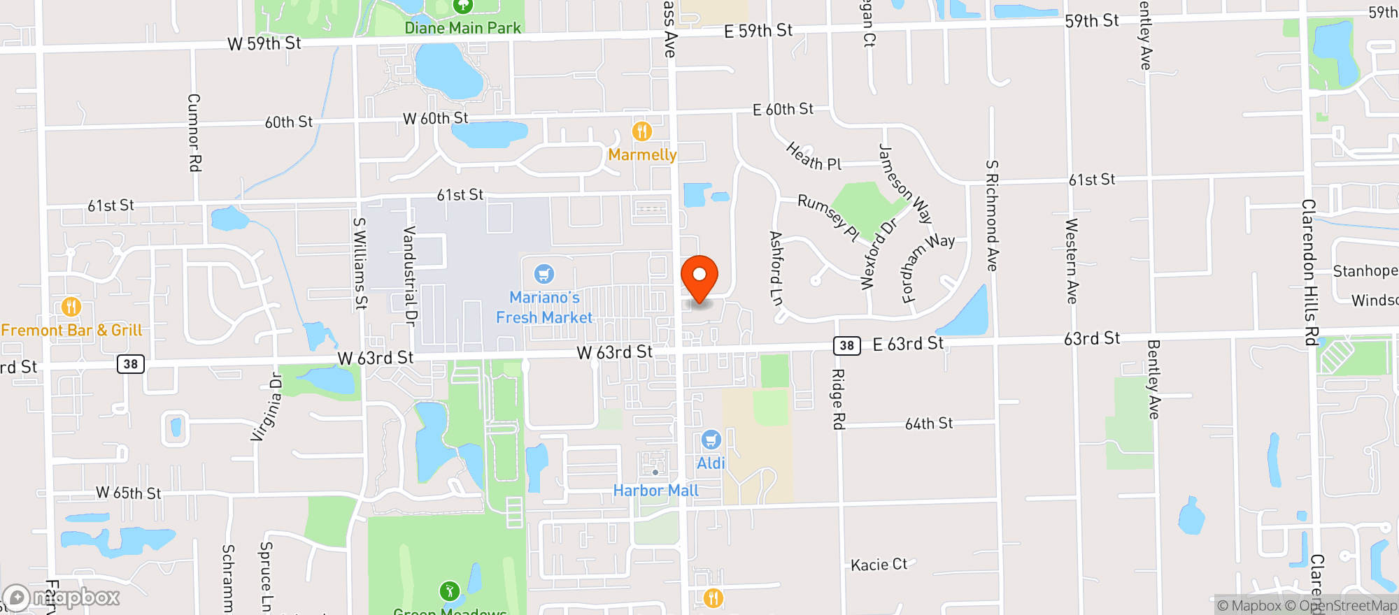 Map showing Prestige Liquors