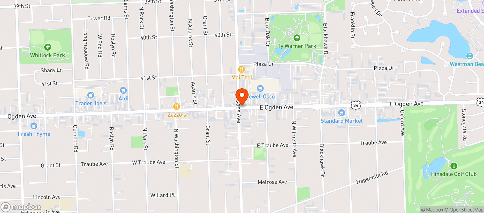 Map showing Jewel Osco