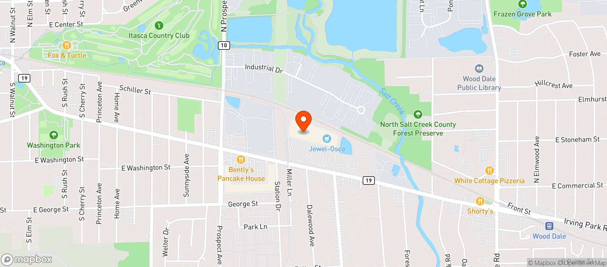 Map showing Target