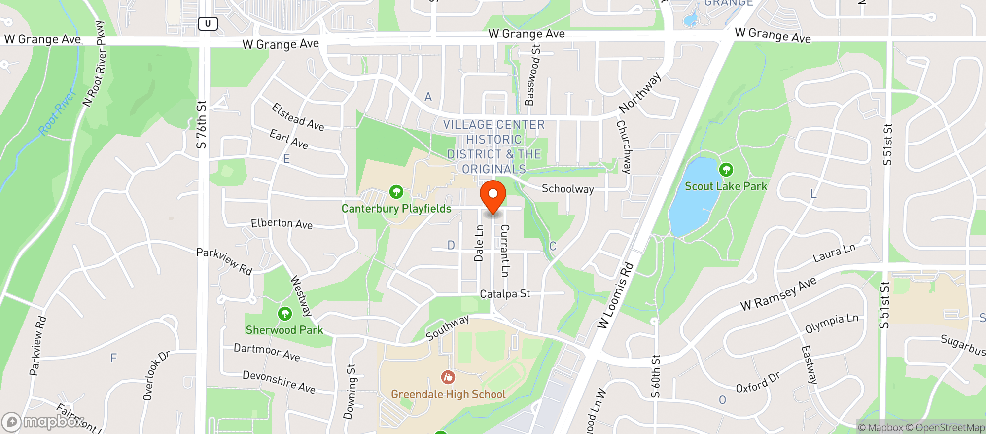 Map showing Eleanor Room The