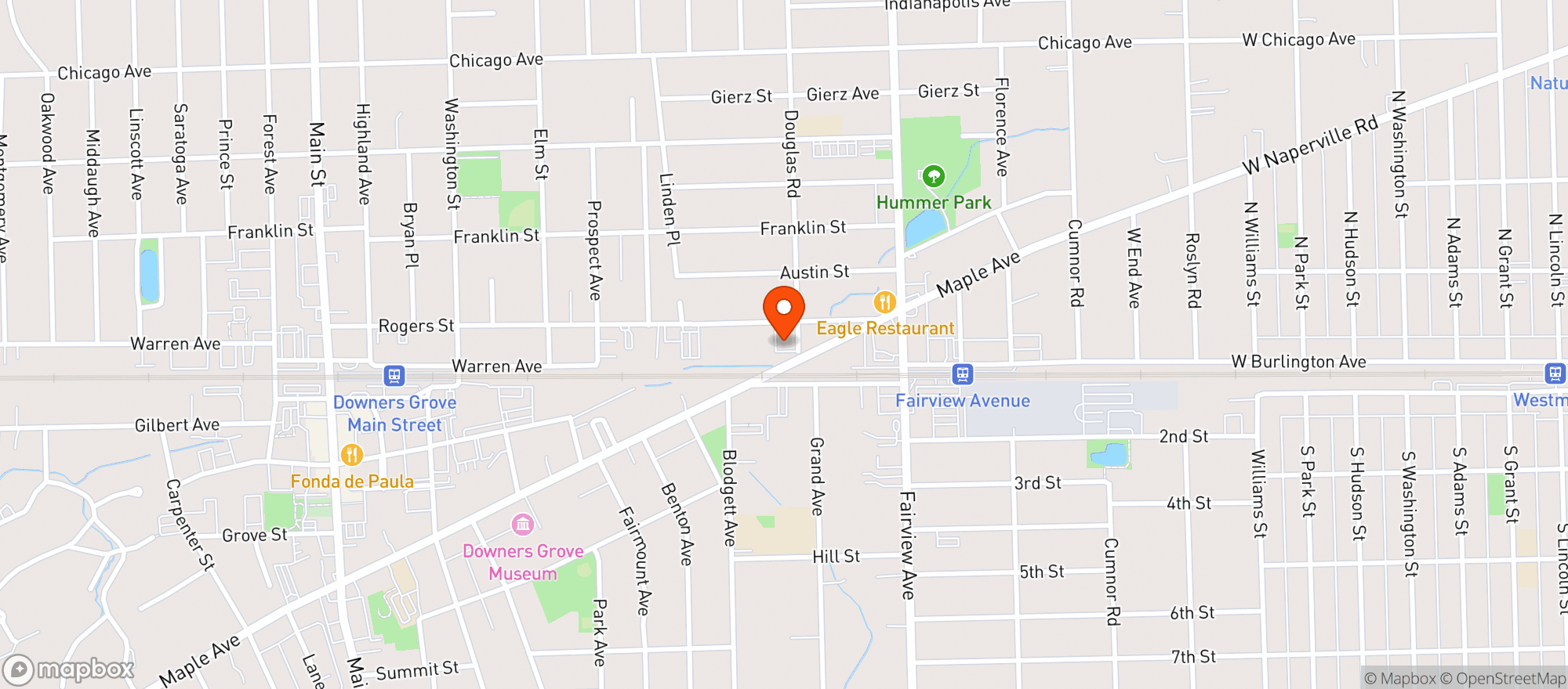 Map showing Goldfinger Brewing Co.