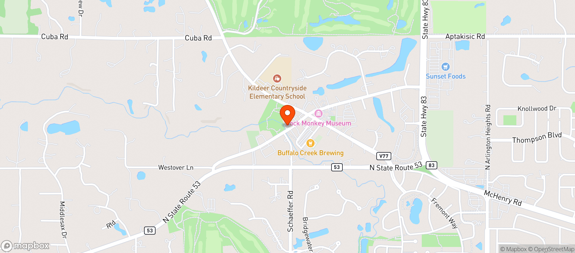 Map showing Escape Hatch Dry Bar & Bottle Shop