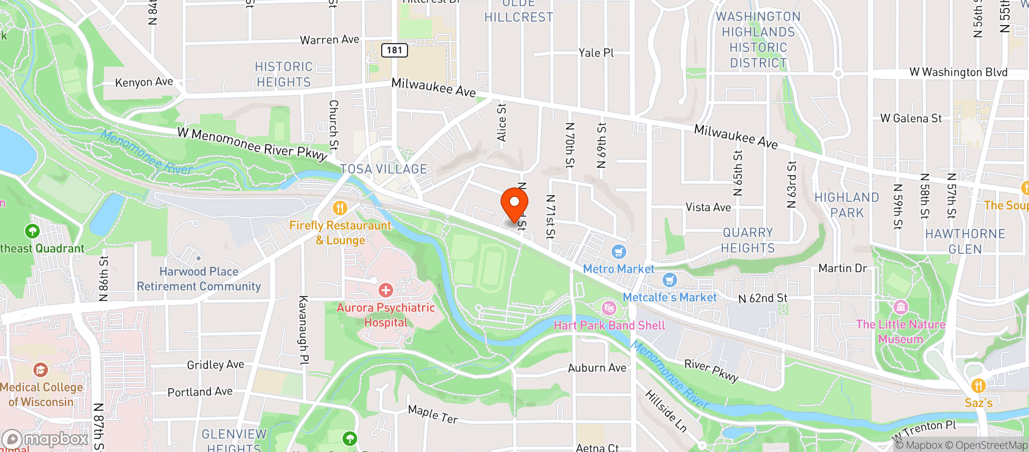 Map showing Leffs Lucky Town