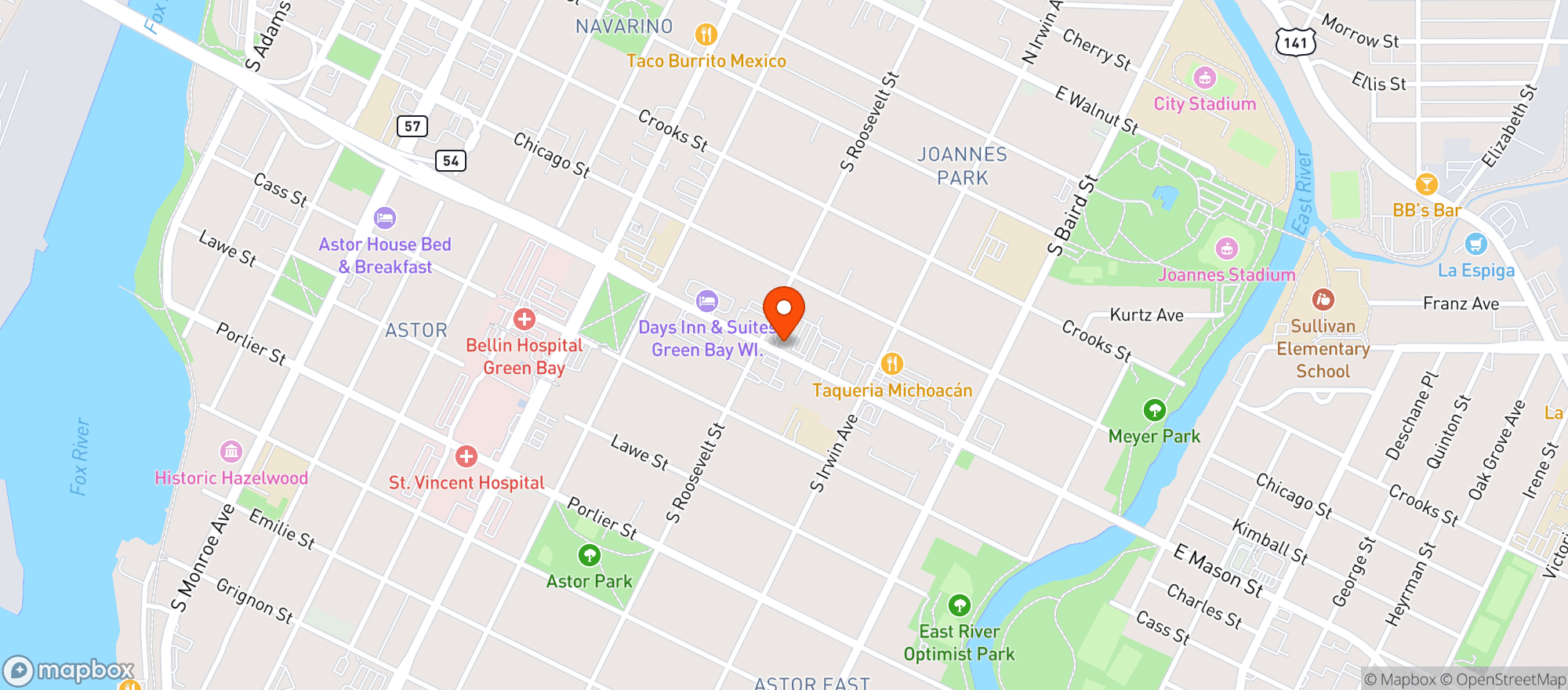 Map showing Neo Discount Tobacco + Liquors