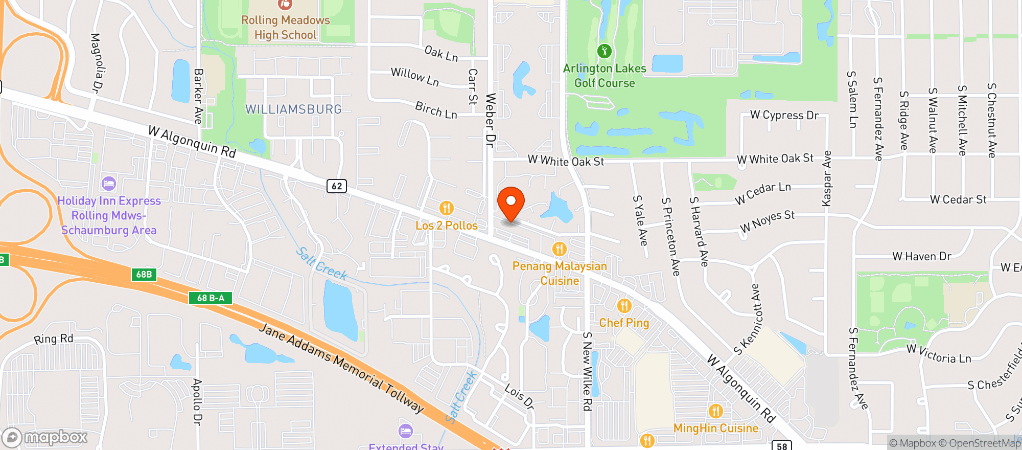 Map showing FOREMOST LIQUORS
