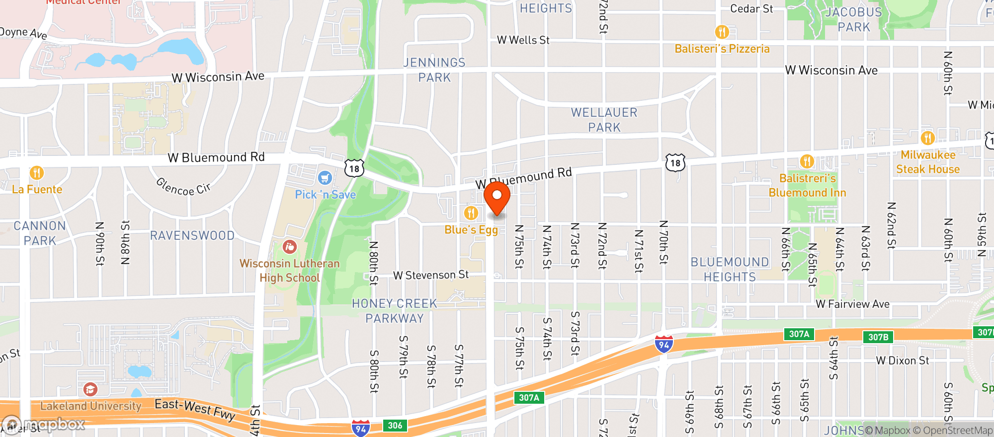 Map showing Brewski S Sports Club