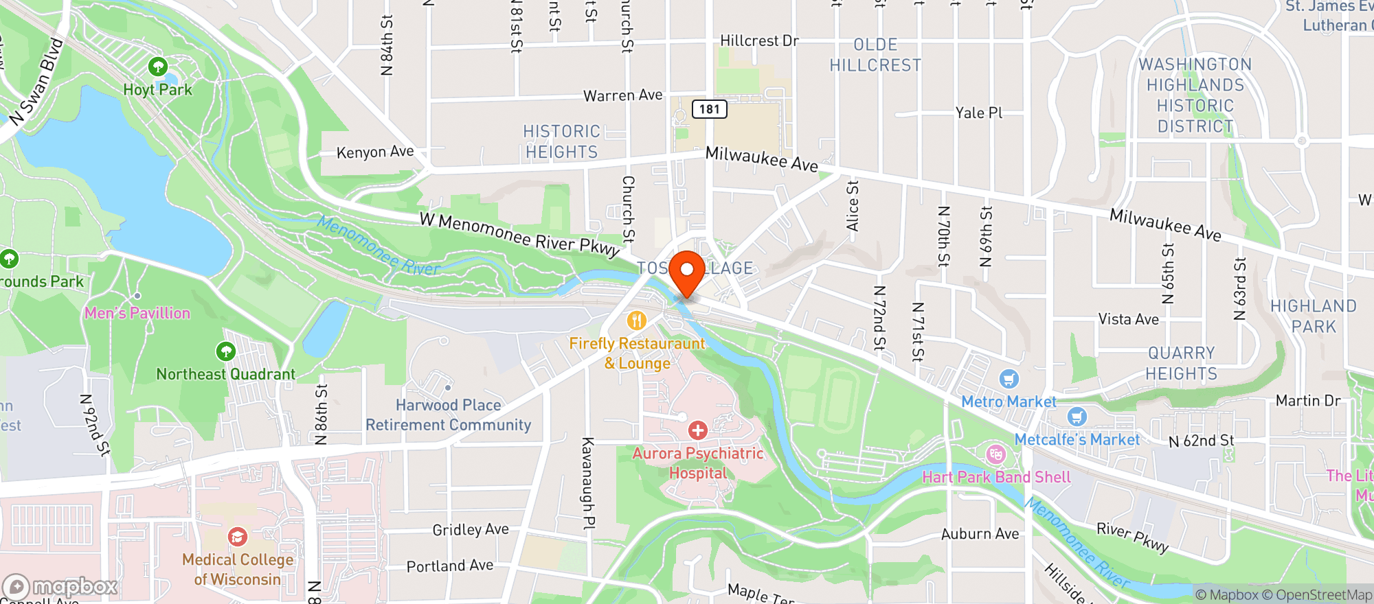 Map showing Cafe Hollander
