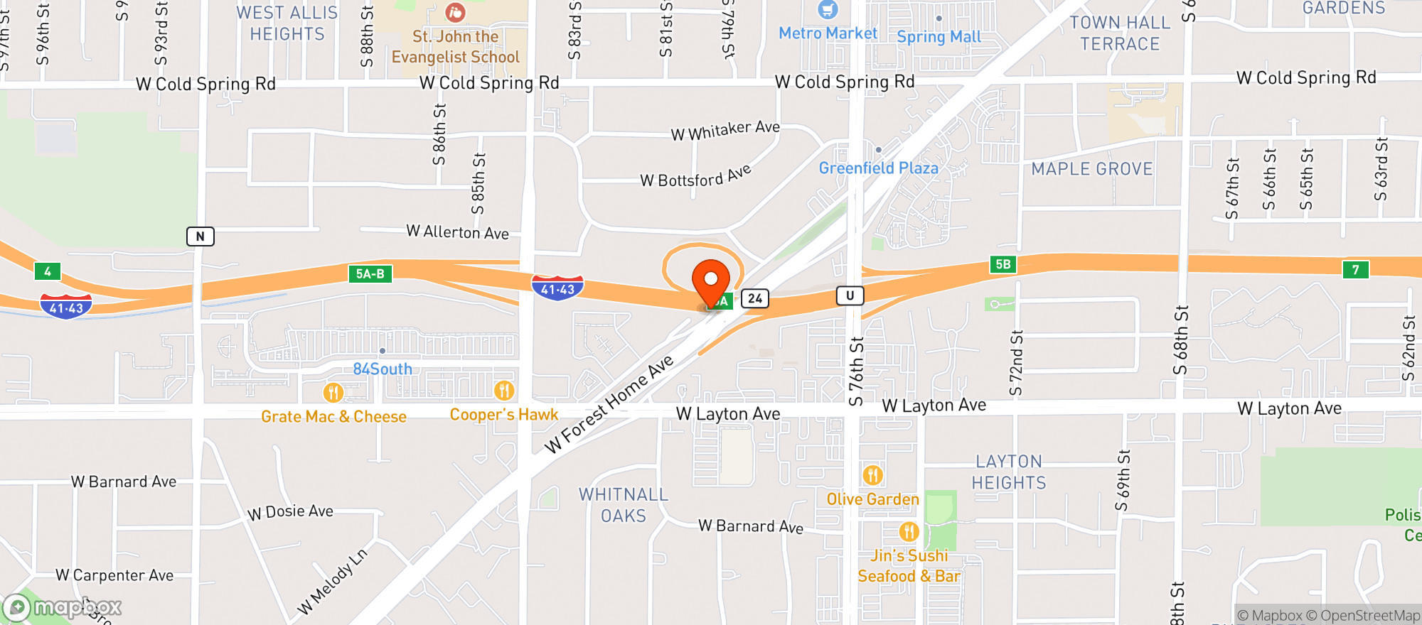 Map showing Loomis Wine & Liquor