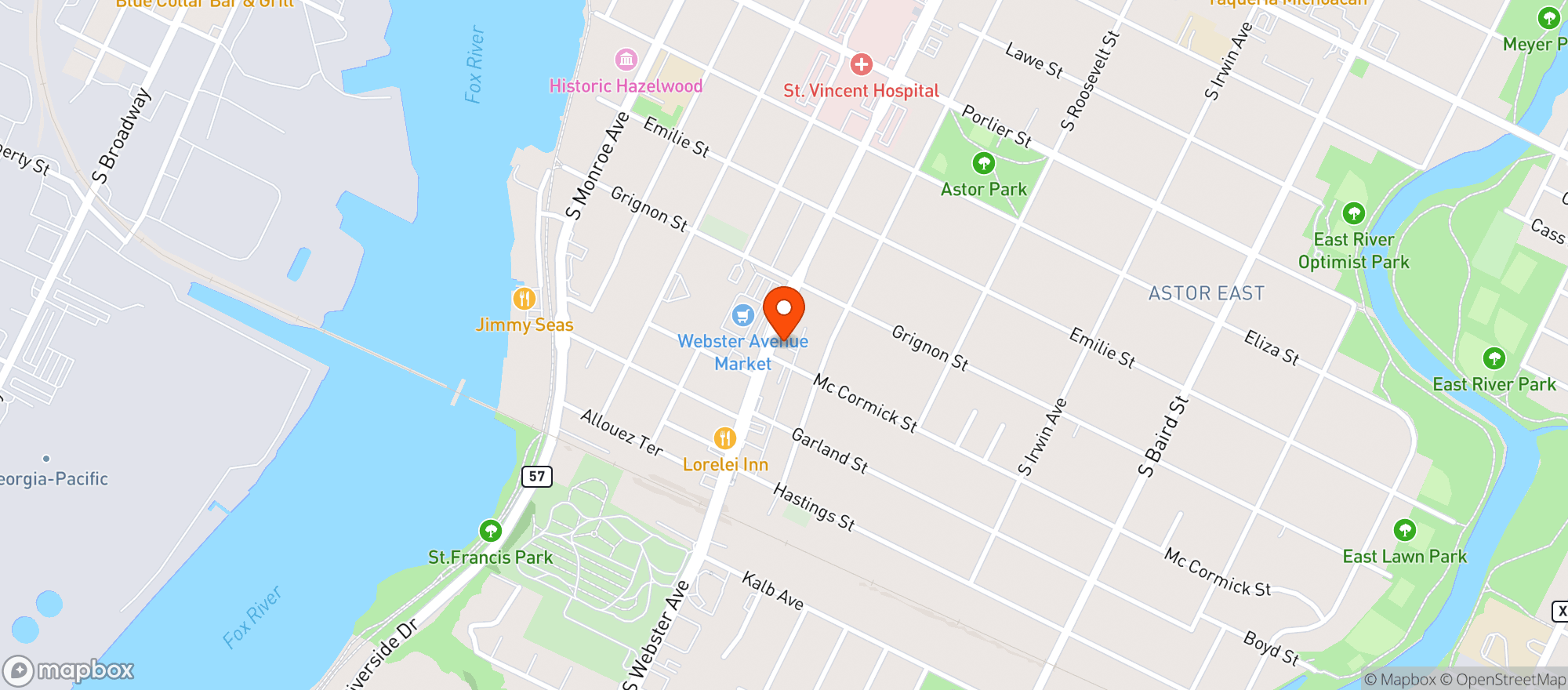 Map showing Picasso Moon Llc