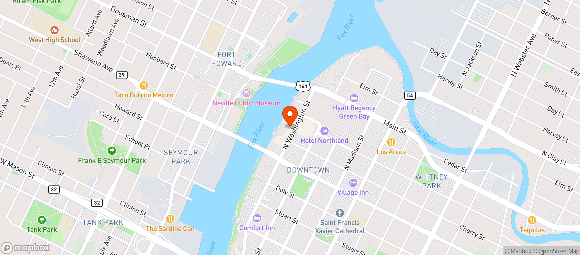 Map showing Player 2 Arcade Bar