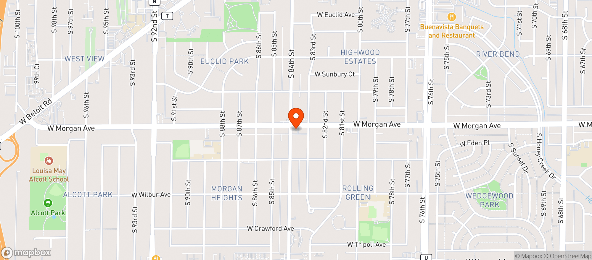 Map showing Cheers Wine & Spirits
