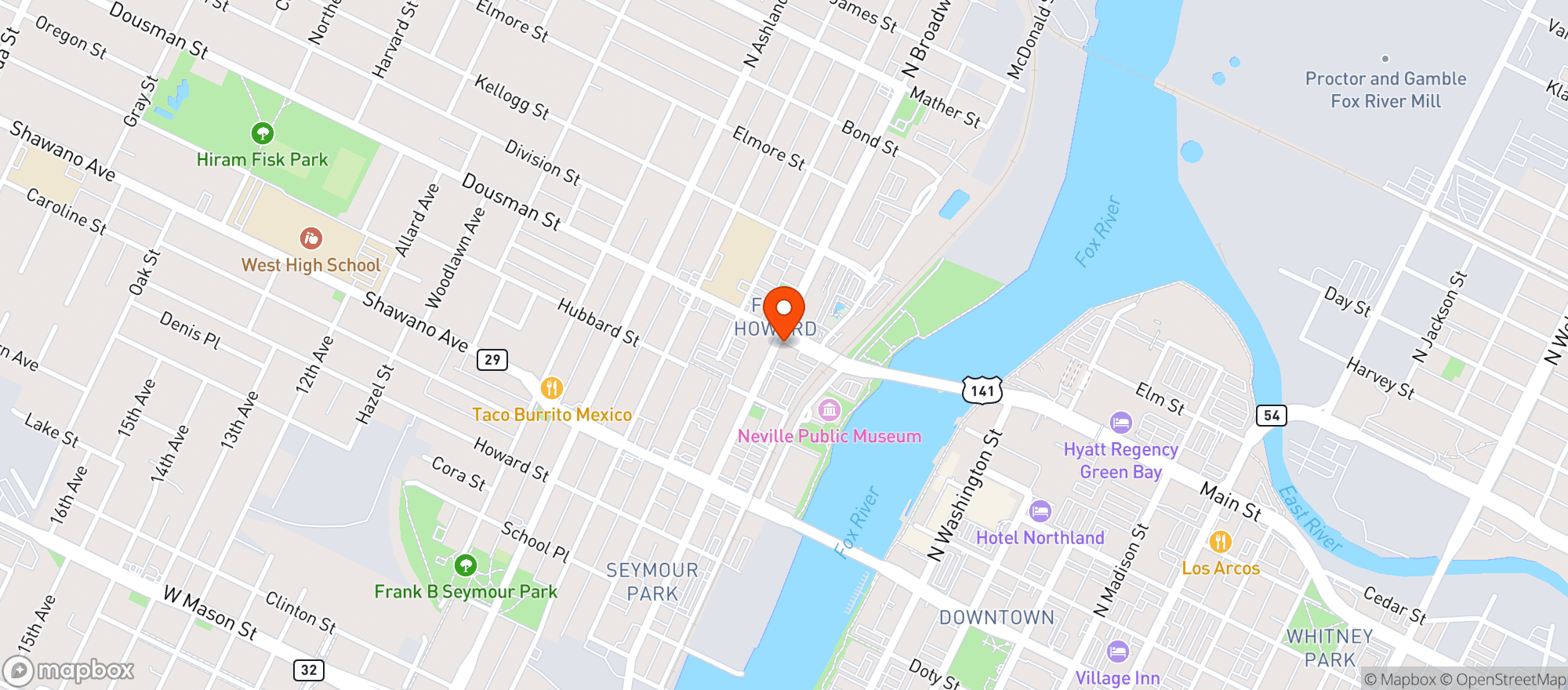 Map showing Irish Temper