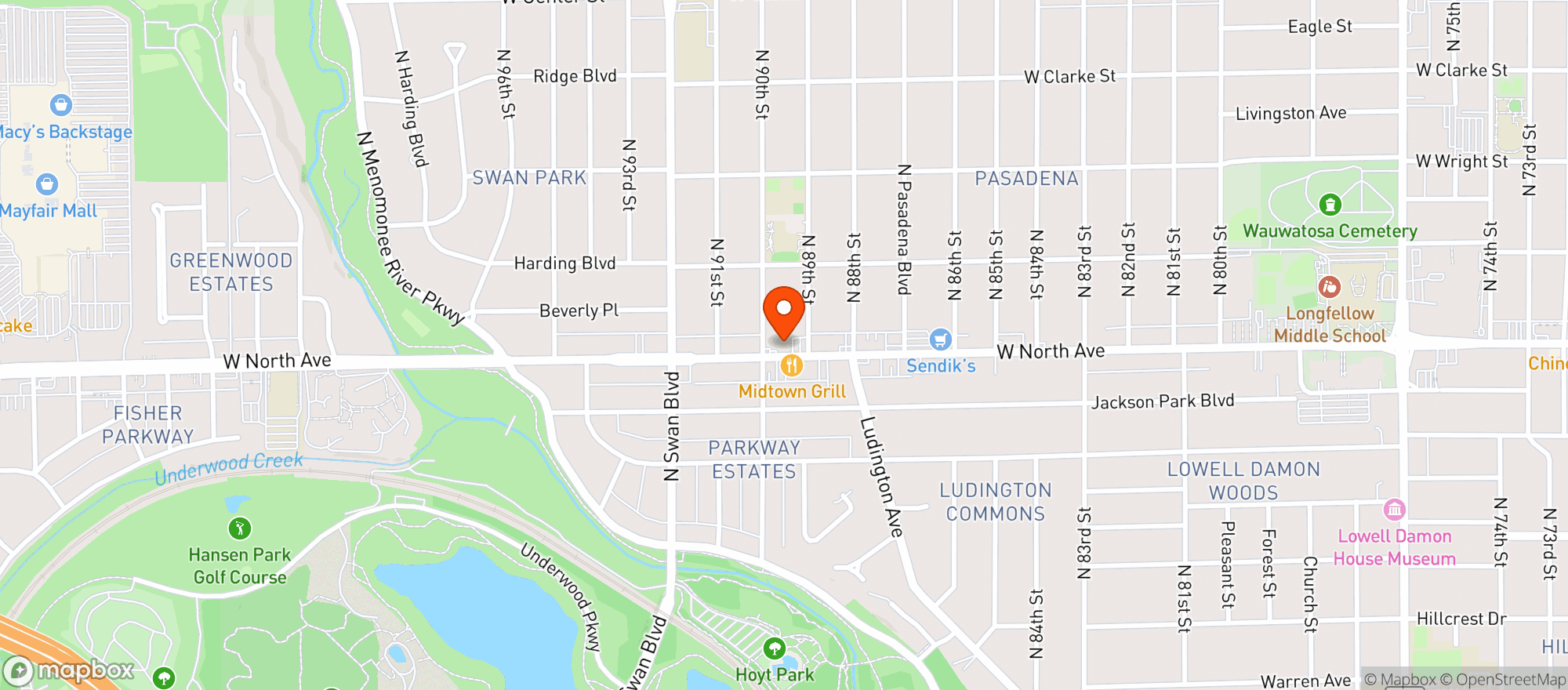 Map showing Ray's Growler Gallery