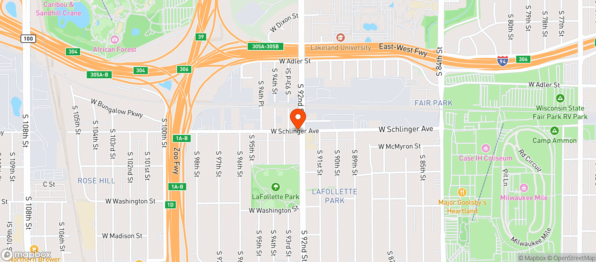 Map showing Vjs Food Mart