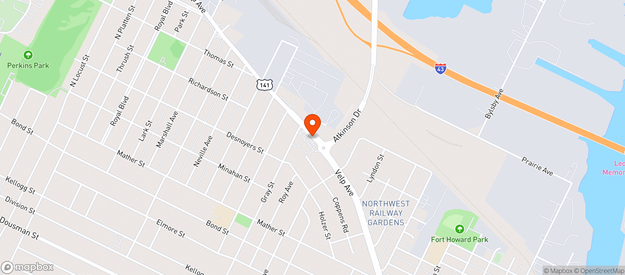 Map showing Truenorth Convenience Store