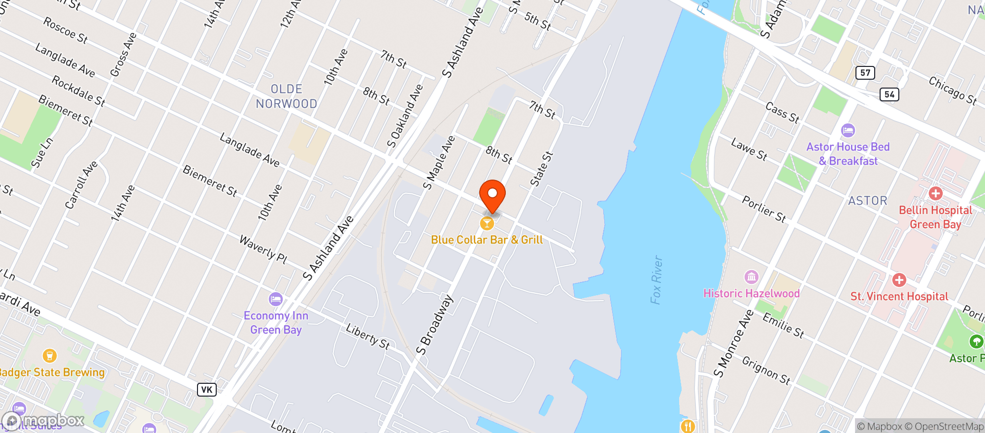 Map showing Cheesesteak Rebellion