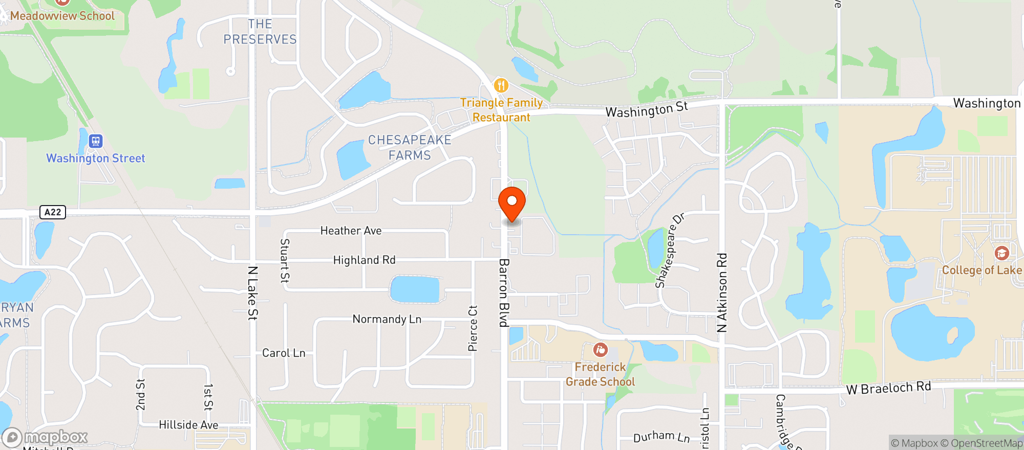 Map showing MIKE'S LIQUORS