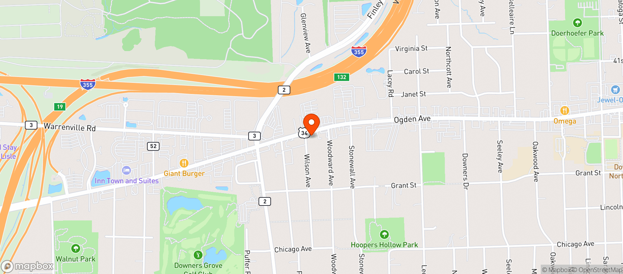 Map showing D G Food Mart