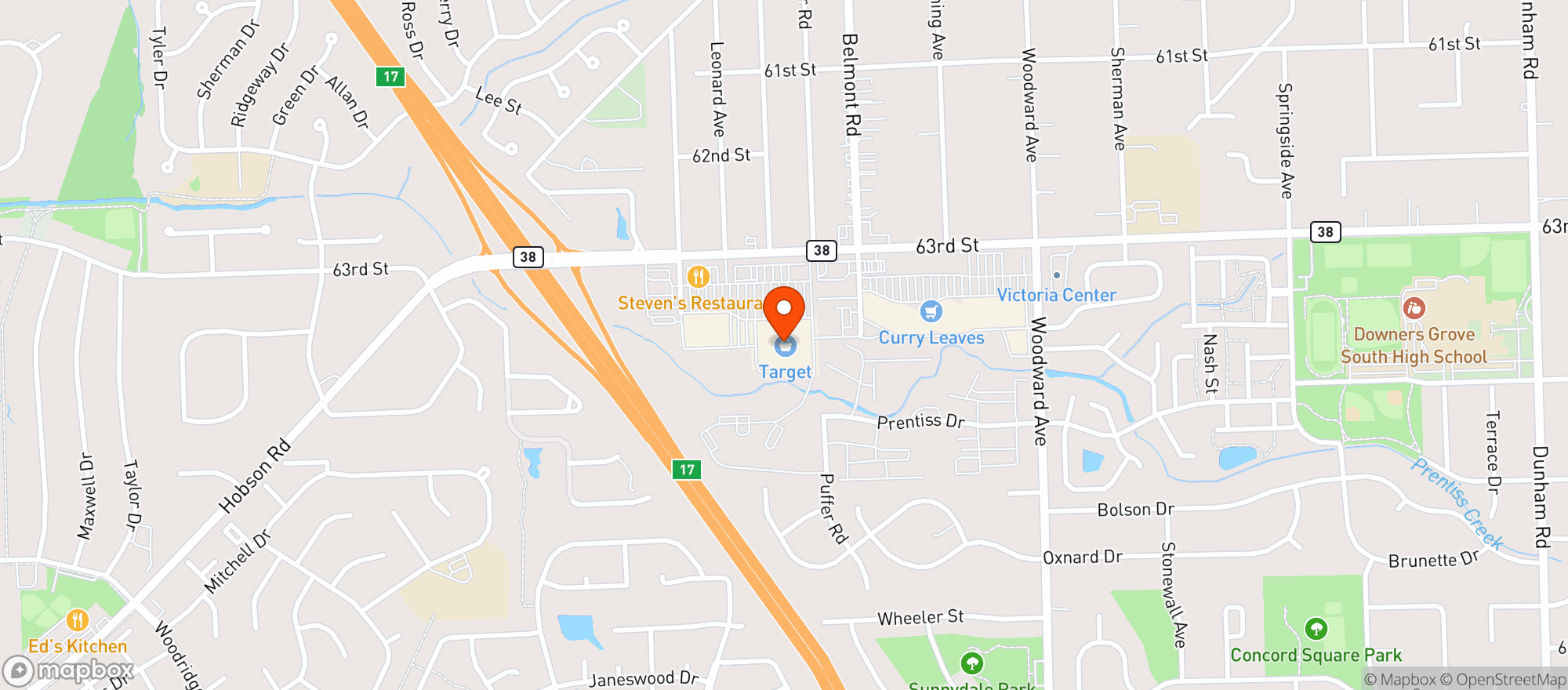 Map showing TARGET