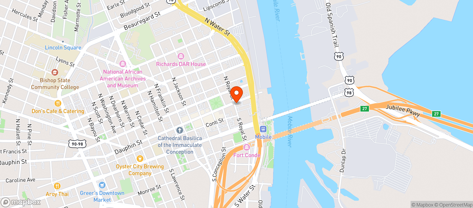 Map showing Royal Pharmacy