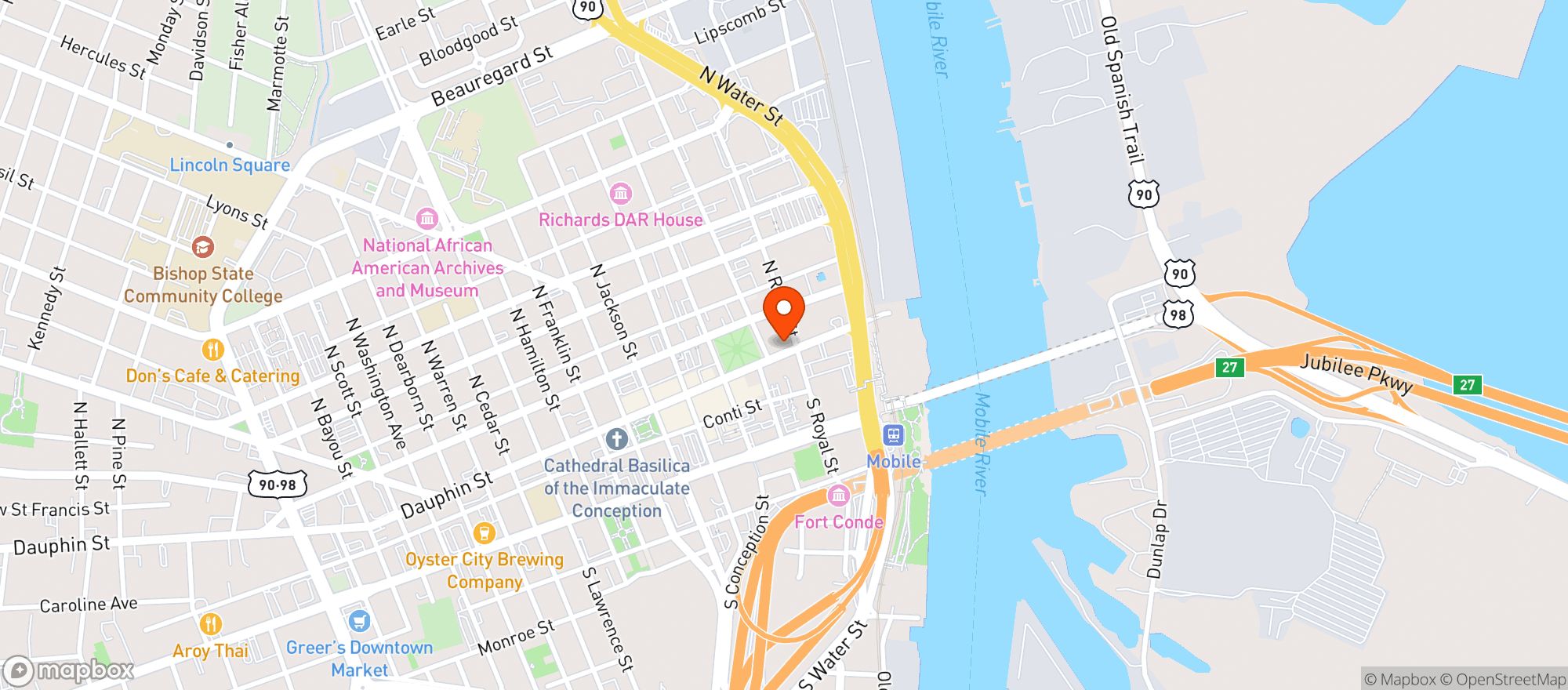 Map showing Squid Ink Eats & Drinks