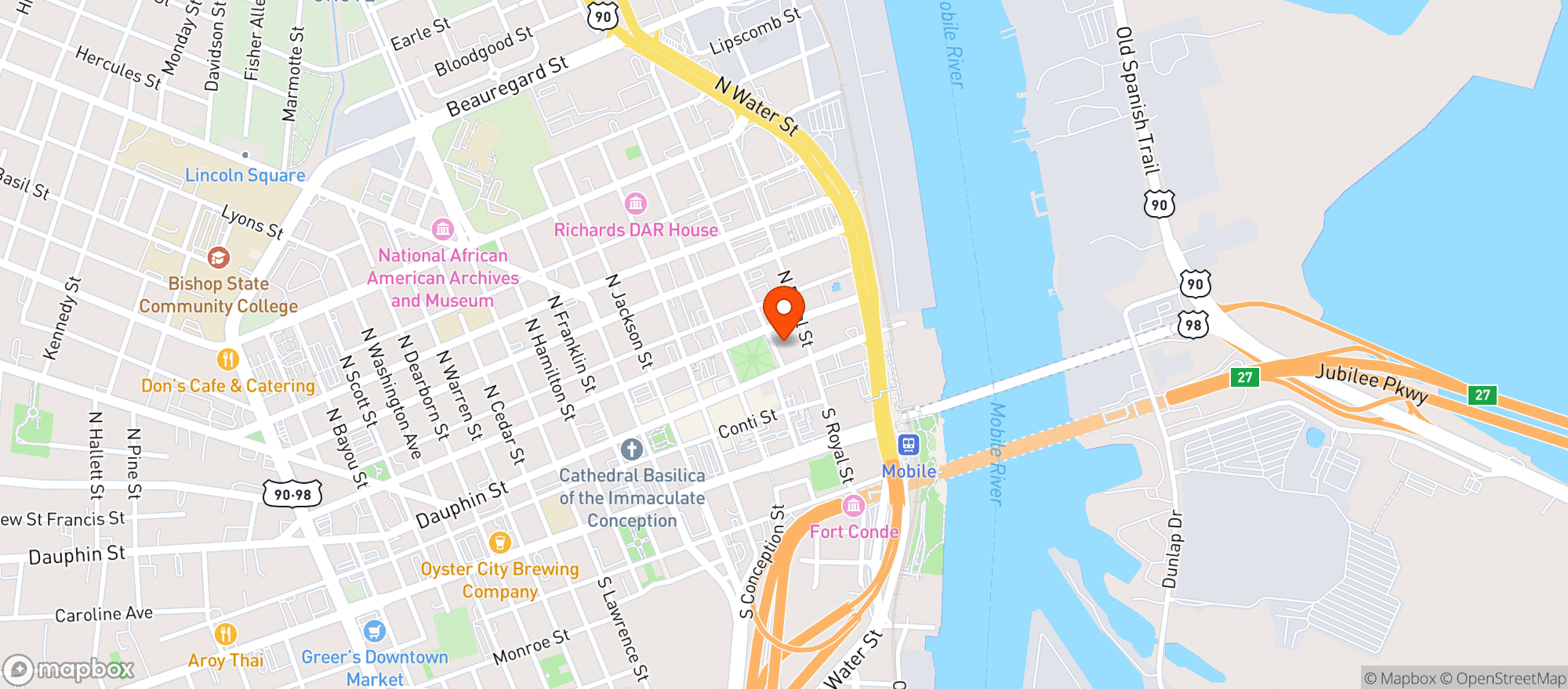 Map showing Dauphins