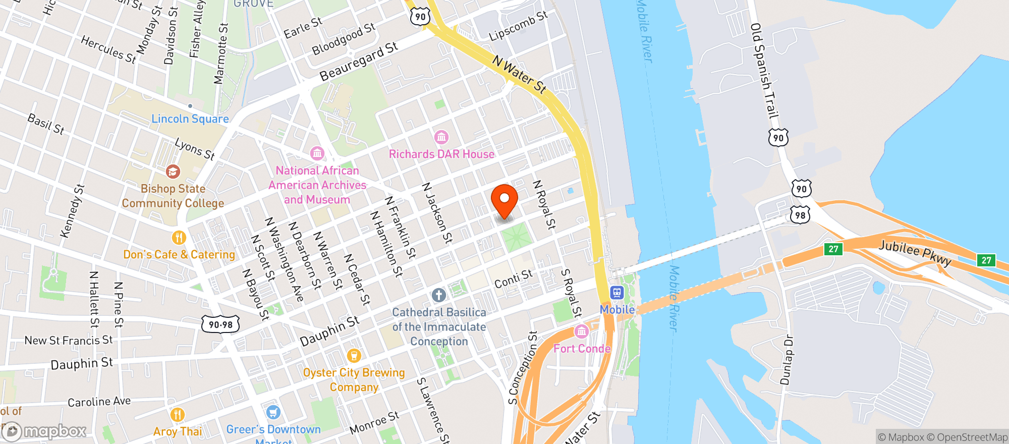 Map showing Athelstan Club Inc