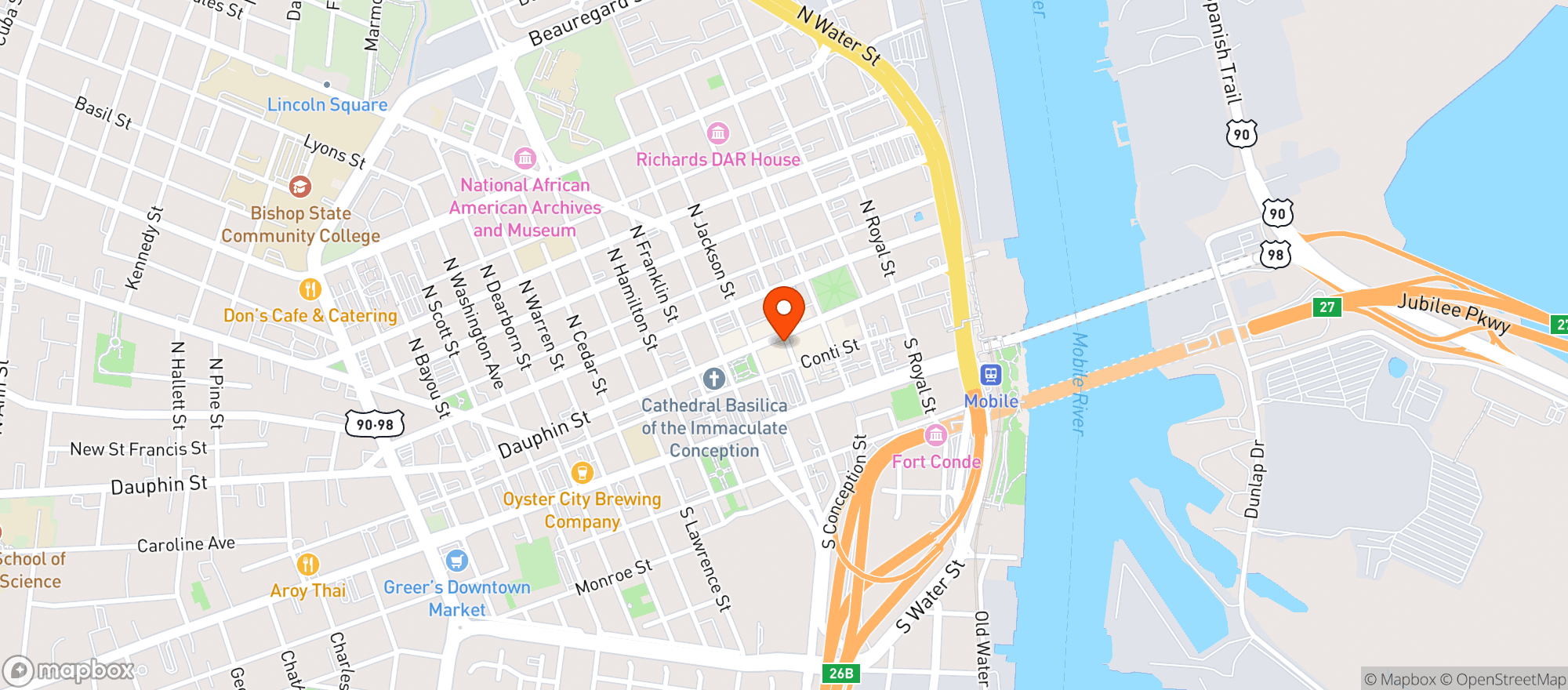 Map showing Loda Bier Garten