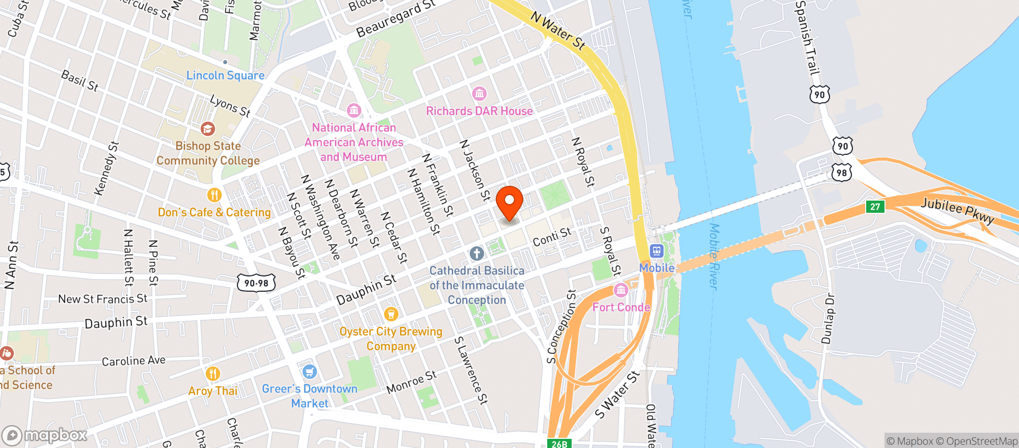 Map showing The Brickyard