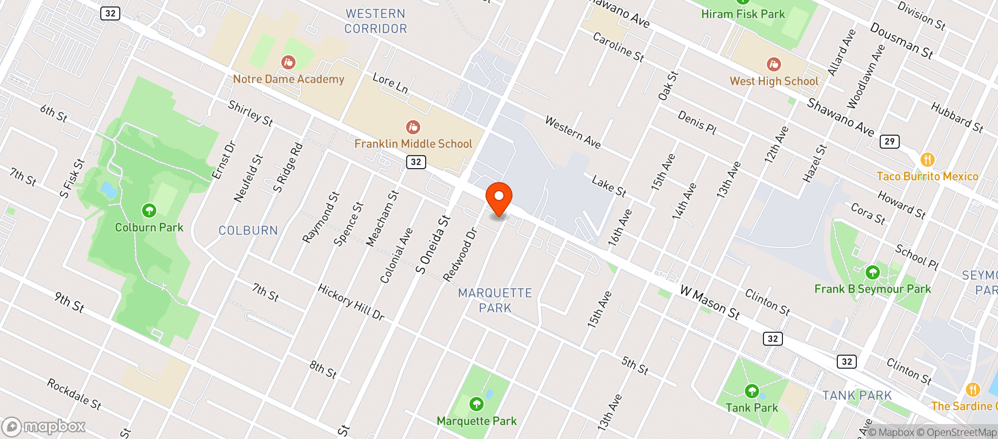 Map showing Neos Discount Tobacco+liquors 3