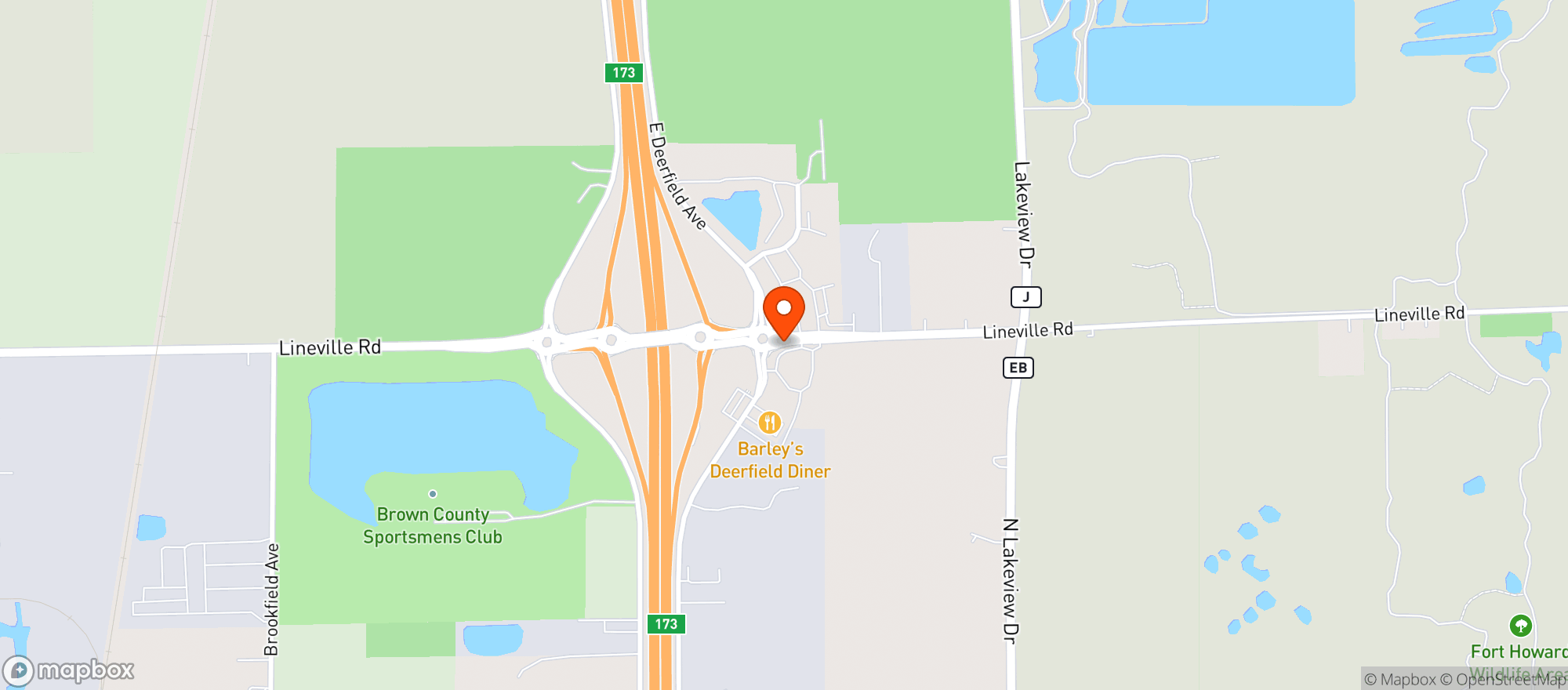 Map showing Truenorth Convenience Store